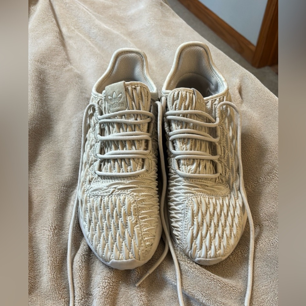 Adidas Light Beige Woven Sneakers